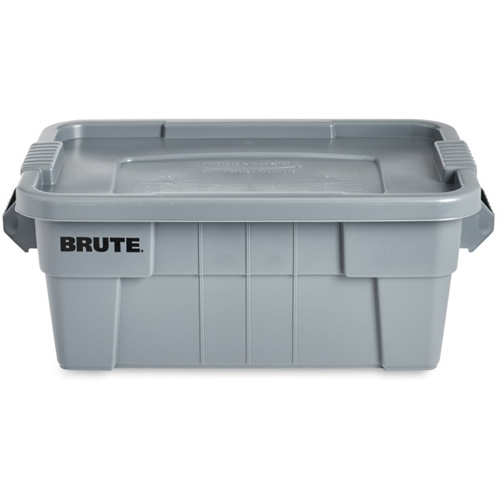 Bac de stockage Brute avec couvercle, 27,88” p x 16,5” la x 10,7" h, Capacit&eacute; 112 lb, Gris Air Extreme Inc.