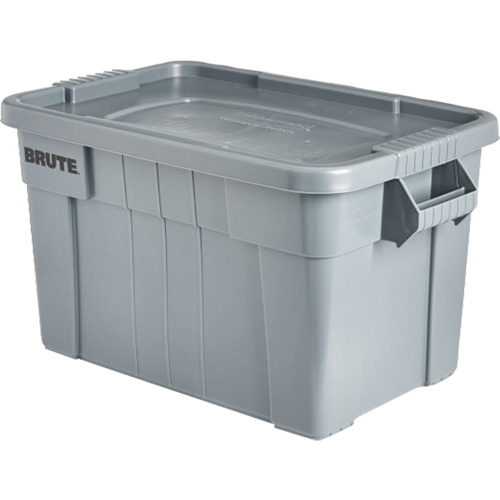 Bac de stockage Brute avec couvercle, 27,88” p x 17,38” la x 15,13” h, Capacit&eacute; 160 lb, Gris Air Extreme Inc.
