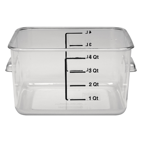 Rubbermaid&reg; Space Saving Square Container, Plastic, 3.8 L Capacity, Clear Air Extreme Inc.