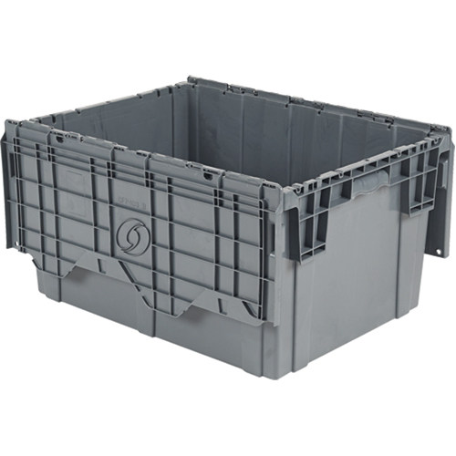 Flipak Polyethylene Plastic (PE) Distribution Containers, 27.9" x 20.9" x 15.2", Grey Air Extreme Inc.