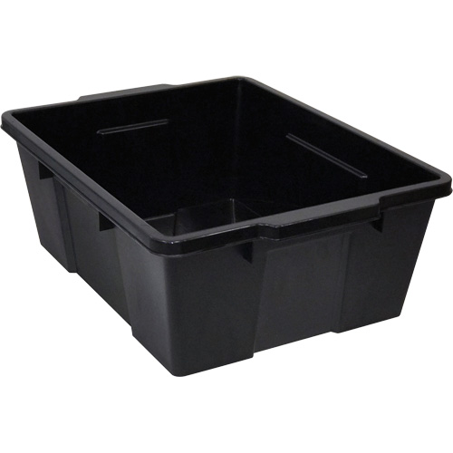 Plastic Latch Container, 15.875" W x 21" D x 7.75" H, Black Air Extreme Inc.