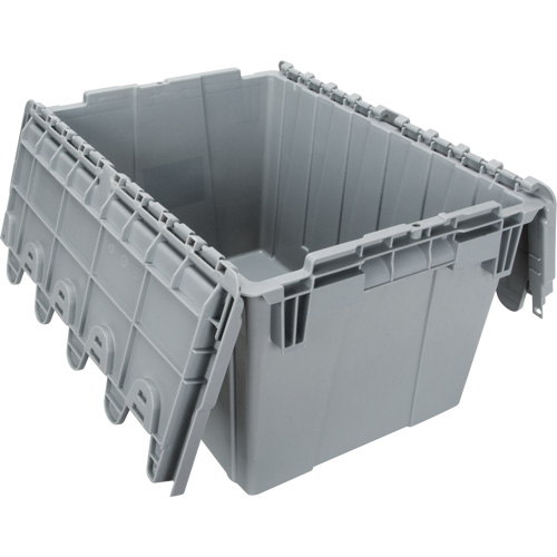 Contenant de distribution en plastique avec dessus basculant, 21,65" x 15,5" x 12,5", Gris Air Extreme Inc.