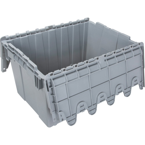 Contenant de distribution en plastique avec dessus basculant, 21,65" x 15,5" x 12,5", Gris Air Extreme Inc.