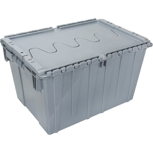 Contenant de distribution en plastique avec dessus basculant, 21,65" x 15,5" x 12,5", Gris Air Extreme Inc.