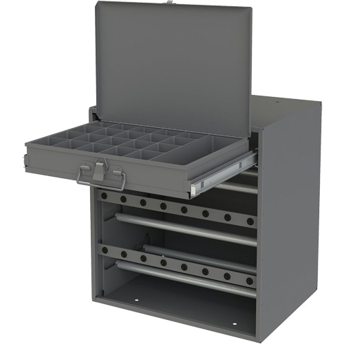 Wire and Terminal Storage Cabinet, Steel, 1 Drawers, 15-9/16" x 11-7/8" x 16-3/8", Grey Air Extreme Inc.