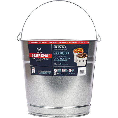 Seau, Acier galvanis&eacute;, 11 L Air Extreme Inc.