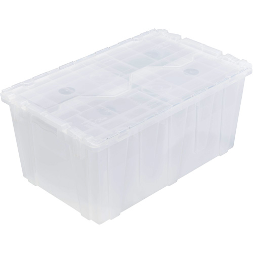 FP243C FliPak Nestable Tote, 26.9" x 16.9" x 12.1", Clear Air Extreme Inc.