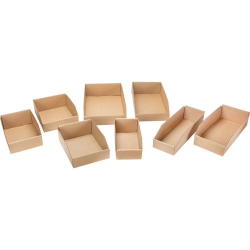 Boîtes profondes en carton ondul&eacute;, 9-3/4" la x 17-1/4" p x 4-1/2" h, Beige Air Extreme Inc.