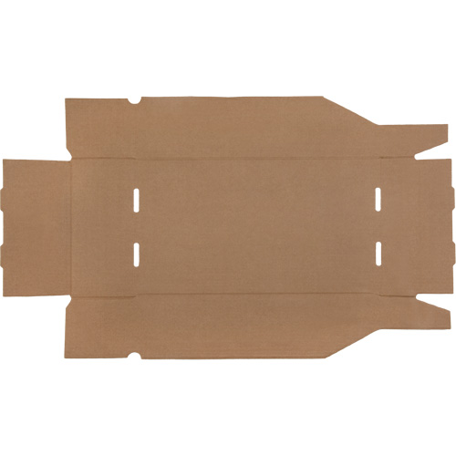 Boîtes profondes en carton ondul&eacute;, 9-3/4" la x 17-1/4" p x 4-1/2" h, Beige Air Extreme Inc.