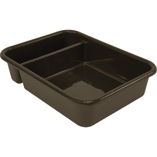 All-Purpose Compartmentalized Storage Tub, 5" H x 15" D x 20" L, Plastic, Brown Air Extreme Inc.
