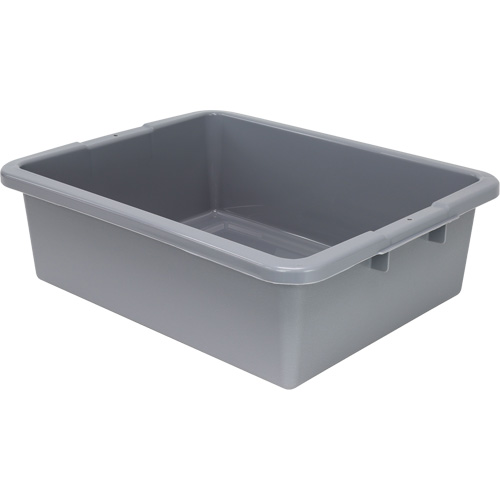 All-Purpose Ribbed-Bottom Storage Tub, 7" H x 17" D x 22" L, Plastic, Grey Air Extreme Inc.