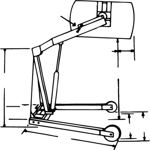 Manipulateurs de barils Hydra-Lift, Capacit&eacute; 55 gal. US (45 gal. imp.) Air Extreme Inc.