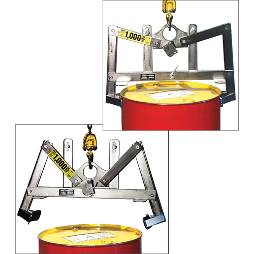 Leveurs de baril verticaux automatiques, 55 gal. US (45 gal. imp.), Cap. 1000 lb/454 kg Air Extreme Inc.