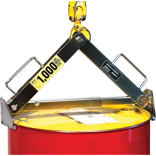 Drum Lifter, 30 - 85 US Gal. (25 - 70 Imperial Gal.), 1000 lbs./454 kg. Cap. Air Extreme Inc.