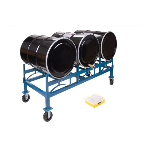 Drum Stacking Rack, 3 Drums, 2400 lbs. Capacity, 71-1/2" W x 30" D x 12-1/2" H Air Extreme Inc.