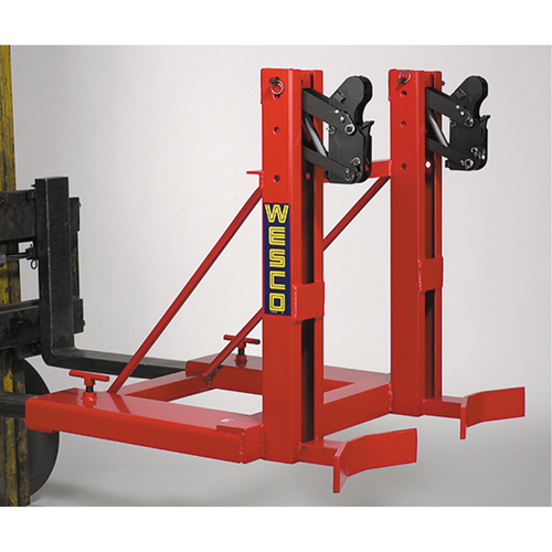 Gator Grip Forklift Attachment for Drum Handling, For 30 US Gal. (25 Imperial Gal.) / 50 US Gal. (41.6 Imperial Gal.) / 80 US Gal. (66.6 Imperial Gal.) Air Extreme Inc.