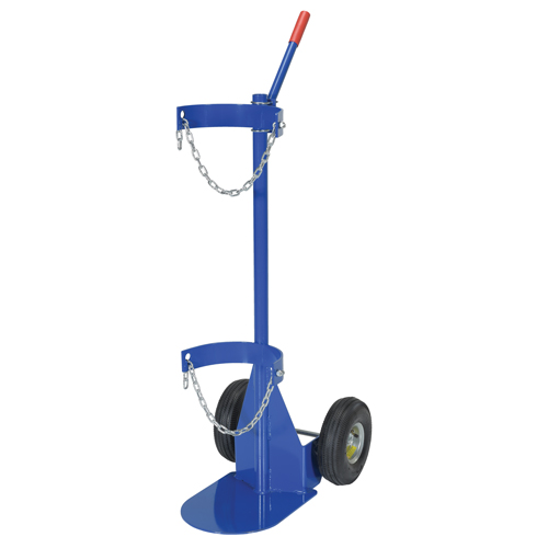 Chariot pour bouteille de gaz, Roues Pneumatique, Base de 12" la x 15-1/2" lo, 500 lb Air Extreme Inc.