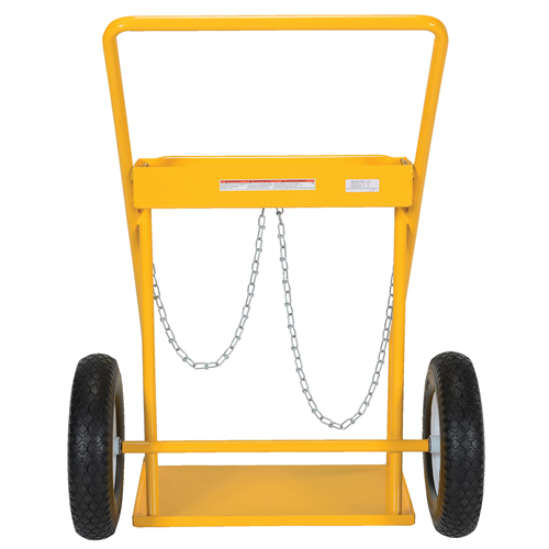 Gas Cylinder Cart, Rubber Wheels, 22" W x 14-1/8" L Base, 250 lbs. Air Extreme Inc.