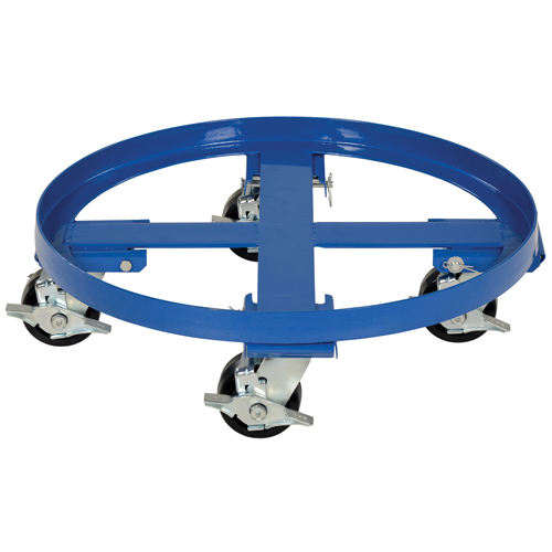 Heavy Duty Drum Dolly, Steel, 2000 lbs. Capacity, 24-1/8" Diameter, Phenolic Casters Air Extreme Inc.