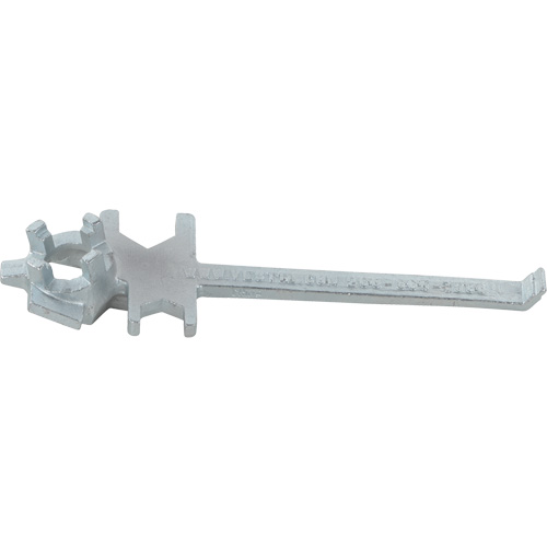 Single Ended Specialty Bung Nut Wrench, 1-1/2" Opening, 7-1/2" Handle, Zinc Cast Steel Air Extreme Inc.