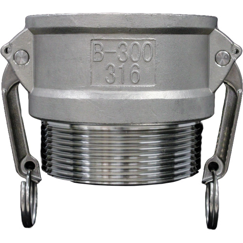 Cam & Groove Coupling, Stainless Steel, Type B, 1-1/4", Male NPT, 250 PSI Air Extreme Inc.