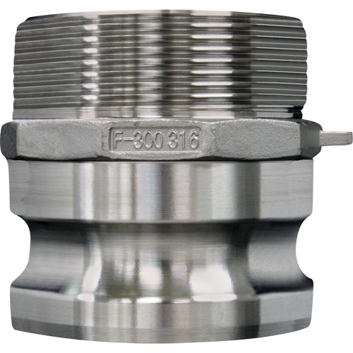 Cam & Groove Coupling, Stainless Steel, Type F, 2-1/2", Male NPT, 150 PSI Air Extreme Inc.
