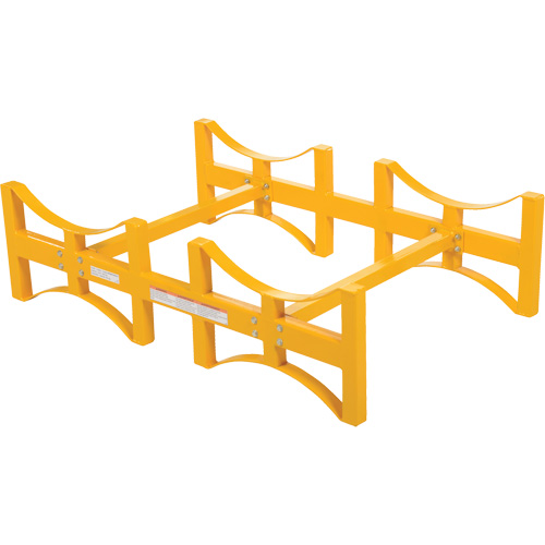 Porte-barils empilable en acier, 2 barils, Capacit&eacute; de 1600 lb, 45-1/2" la x 29-7/8" p x 12-3/4" h Air Extreme Inc.