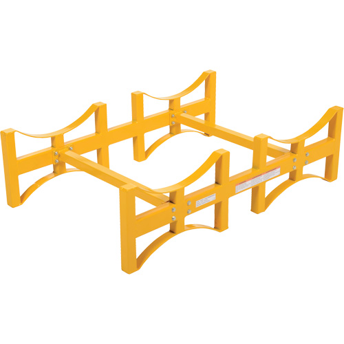 Porte-barils empilable en acier, 2 barils, Capacit&eacute; de 1600 lb, 45-1/2" la x 29-7/8" p x 12-3/4" h Air Extreme Inc.