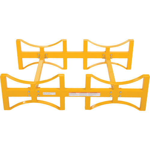 Porte-barils empilable en acier, 2 barils, Capacit&eacute; de 1600 lb, 45-1/2" la x 29-7/8" p x 12-3/4" h Air Extreme Inc.