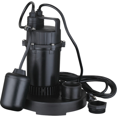 Thermoplastic Submersible Sump Pump, 2560 GPH, 115 V, 4.6 A, 1/3 HP Air Extreme Inc.
