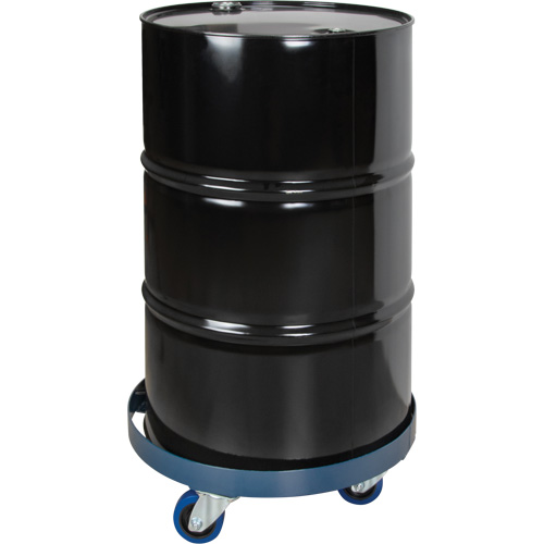 Drum Dolly, Steel, 1400 lbs. Capacity, 24" Diameter, Blue Elastic Casters Air Extreme Inc.