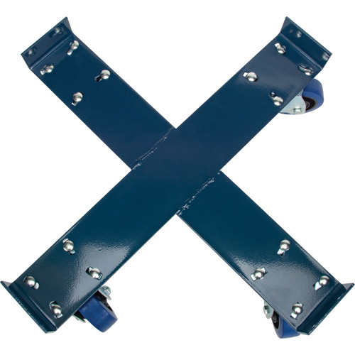 Chariot pour baril, Acier, Capacit&eacute;e 1400 lb, Diam&egrave;tre 24", Roue en &eacute;lastique bleu Air Extreme Inc.