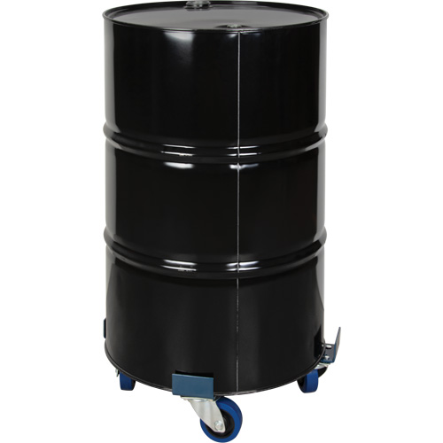 Chariot pour baril, Acier, Capacit&eacute;e 1400 lb, Diam&egrave;tre 24", Roue en &eacute;lastique bleu Air Extreme Inc.
