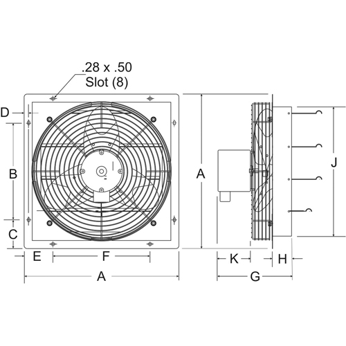 Ventilateurs d'&eacute;vacuation &agrave; volets Air Extreme Inc.