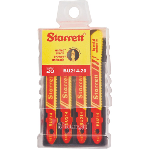 Unified Shank&reg; Jig Saw Blades, Bi-Metal, 2" L, 14 TPI Air Extreme Inc.