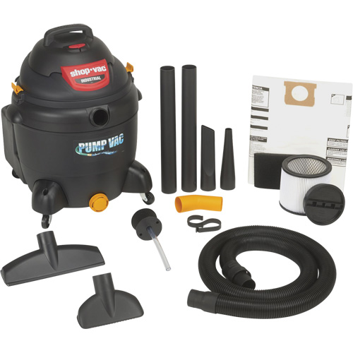 Aspirateur pour atelier avec pompe int&eacute;gr&eacute;e, Secs-humides, 6 CV, 18 gal. US (68,1 litres) Air Extreme Inc.