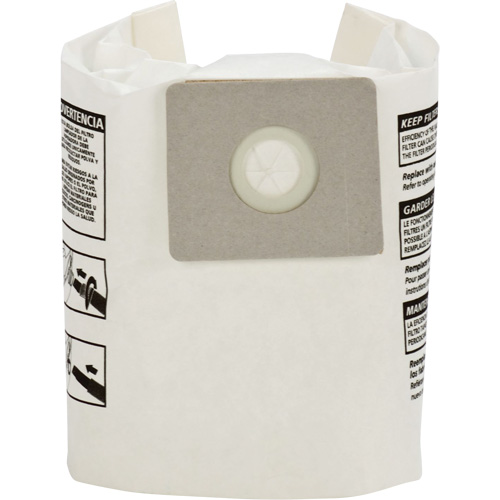 Single-Ply Wet/Dry Vacuum Bags, 3 US gal. Air Extreme Inc.