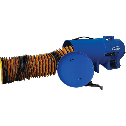 8" Air Blower with 25' Ducting & Canister, 1/4 HP, 816 CFM Air Extreme Inc.