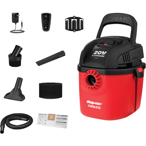 Cordless Wet/Dry Vacuum, 20 V, 1 gal. Capacity Air Extreme Inc.