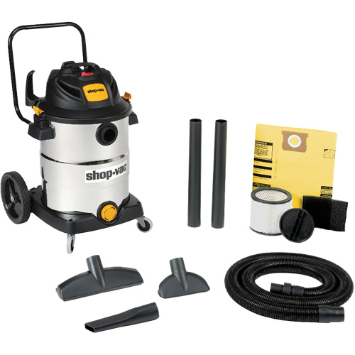 Stainless Steel Wet/Dry Shop Vacuum, 120 V, 16 gal. Capacity Air Extreme Inc.