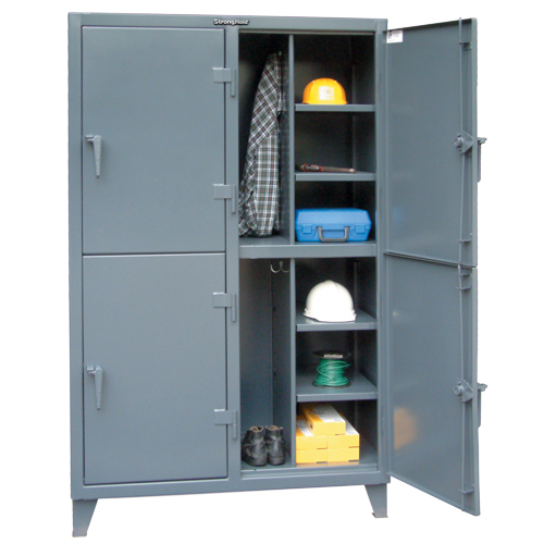 CASIER,50"LAX24"PX72"H,4PORTES, Acier, 8 Tablettes, 72" h x 50" la x 24" P, Gris Air Extreme Inc.