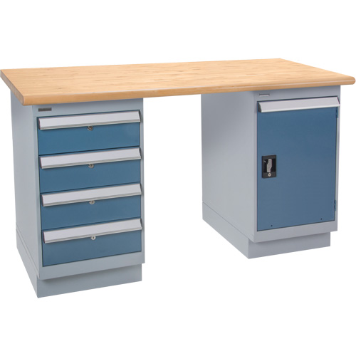 Pre-Designed Workbench, Door & Drawers, 2500 lbs. Cap., 72" W x 36" D, 34" H Air Extreme Inc.