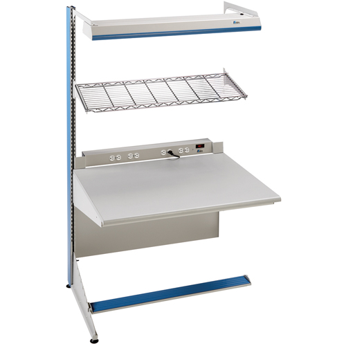 Postes de travail modulaires ergonomiques - Exemples de configurations - A-SA Ajouts &agrave; un c&ocirc;t&eacute;, 36" la x 28" p x 84" h, Ajout &agrave; un c&ocirc;t&eacute; Air Extreme Inc.