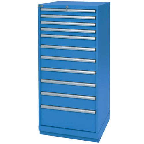 Armoires de rangement avec tiroirs, 11 tiroirs, 28-1/4" la x 28-1/2" p x 59-1/2" h, Bleu brillant Air Extreme Inc.