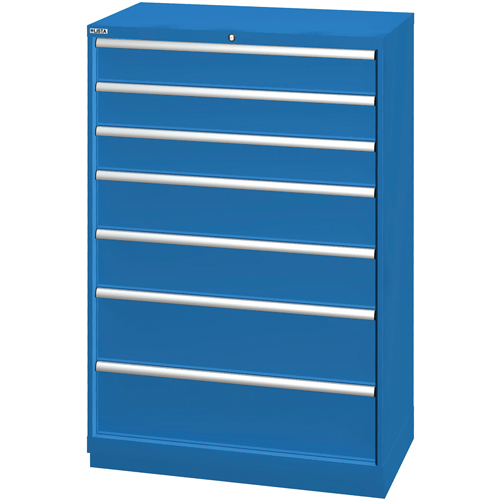 Armoires de rangement avec tiroirs, 7 tiroirs, 40-1/4" la x 22-1/2" p x 59-1/2" h, Bleu brillant Air Extreme Inc.