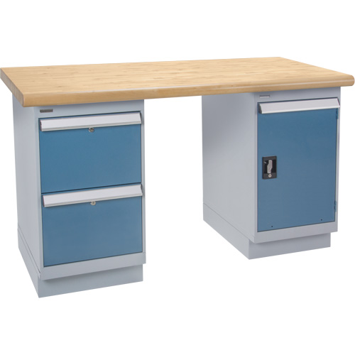 Workbench, Door & Drawers, 2500 lbs. Cap., 72" W x 36" D, 34" H Air Extreme Inc.
