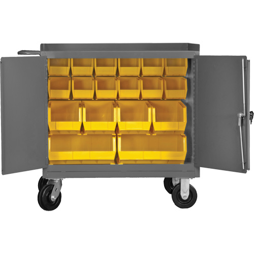 Armoire d'&eacute;tabli mobile avec bacs, Acier Surface Air Extreme Inc.