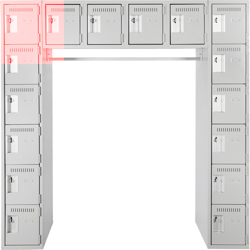 Assembled Archettes Clean Line Economy Lockers, 16 -tier, Bank of 3, 18" x 72" x 12", Steel Air Extreme Inc.