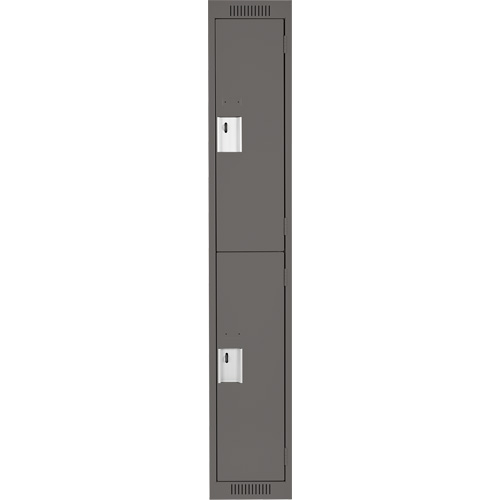 Casiers Clean Line, 2 niveaux, 12" x 18" x 72", Acier, Charbon, Rivet (assembl&eacute;) Air Extreme Inc.