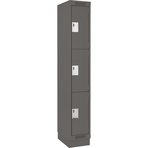 Casiers Clean Line, 3 niveaux, 12" x 18" x 76", Acier, Charbon, Rivet (assembl&eacute;) Air Extreme Inc.